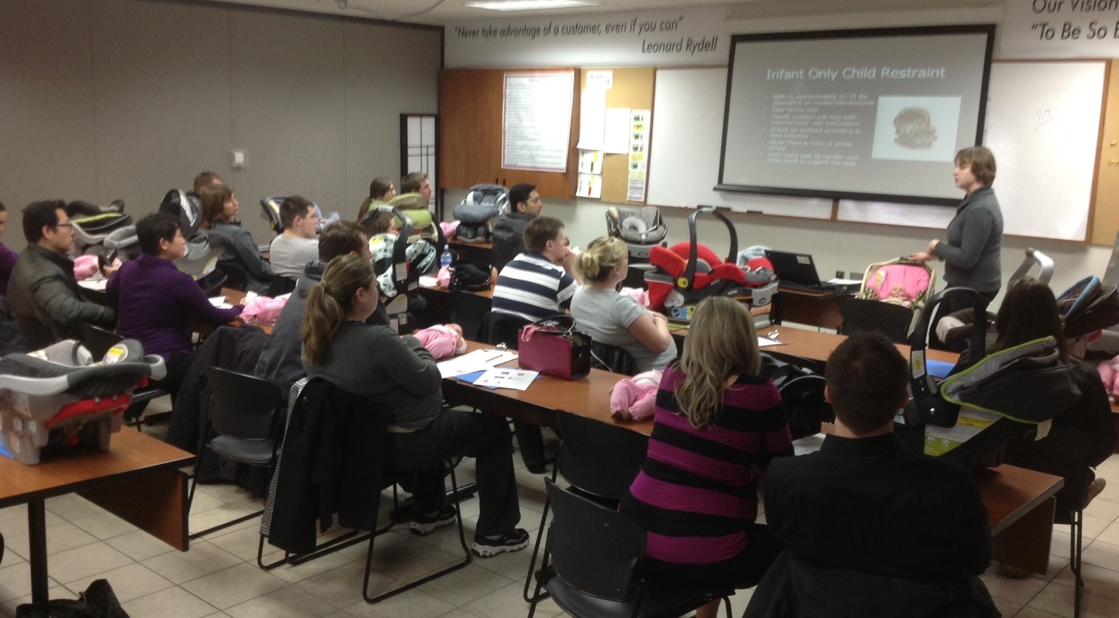 Child passenger safety class